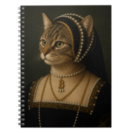 Anne Boleyn Kattporträtt – Tudordrottning Renässan Anteckningsbok