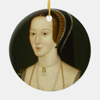 Anne Boleyn prydnad Julgransprydnad Keramik