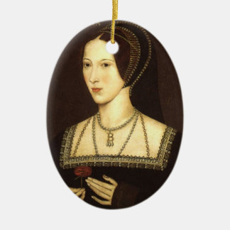 Anne Boleyn prydnad Julgransprydnad Keramik