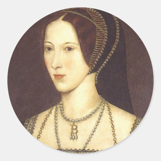 Anne Boleyn Runt Klistermärke (Framsida)