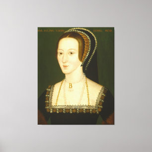 Anne Boleyn Second Maka Henry VIII Porträtt Canvastryck