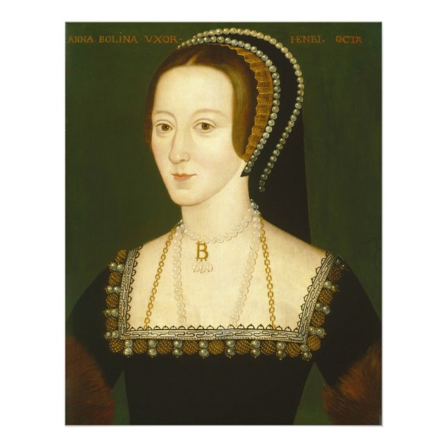 Anne Boleyn Second Maka Henry VIII Porträtt Fototryck (Framsidan)