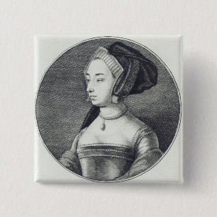 Anne Boleyn som etsas av Wenceslaus Hollar, 1649 Knapp