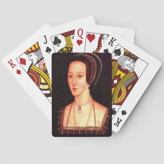 Anne Boleyn som leker kort Casinokort (Baksidan)