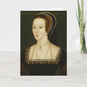 Anne Boleyn - tomt hälsningkort Helgkort