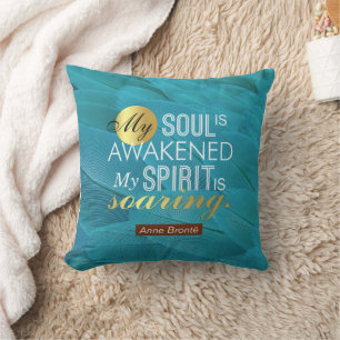 Anne Bronte Dikt Quote - Min Soul är vaknad Kudde