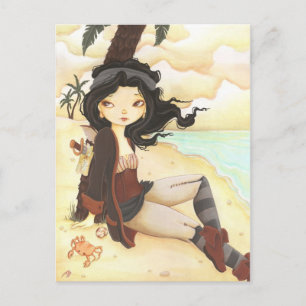 Anne - Fairy pirat fantasy-kort Vykort