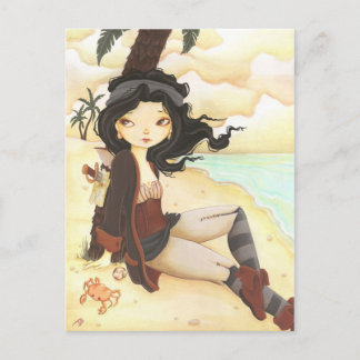 Anne - Fairy pirat fantasy-kort Vykort