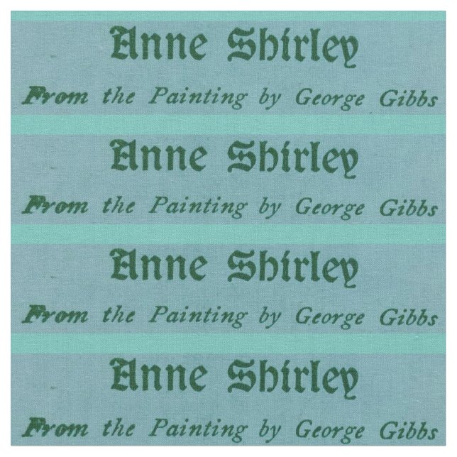 Anne/George Gibbs Tyg (Närbild)