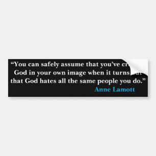 ANNE LAMOTT Bumper Sticker Bildekal