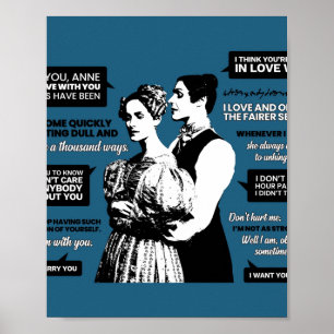 Anne Lister och Ann Walker Quotes Poster