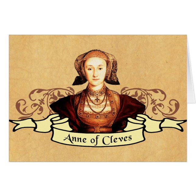 Anne of Cleves Classic Hälsningskort (Framsidan Horizontal)