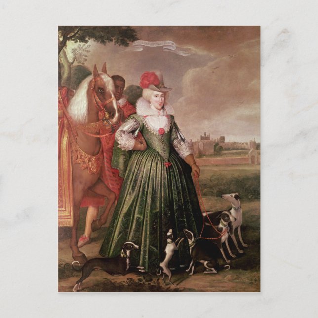 Anne of Danmark, 1617 Vykort (Framsida)
