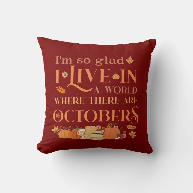 Anne of Green Gables on October Quote Kudde (Framsida)