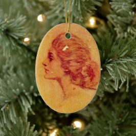 Anne of Grönt Gables | Julgransprydnad Keramik