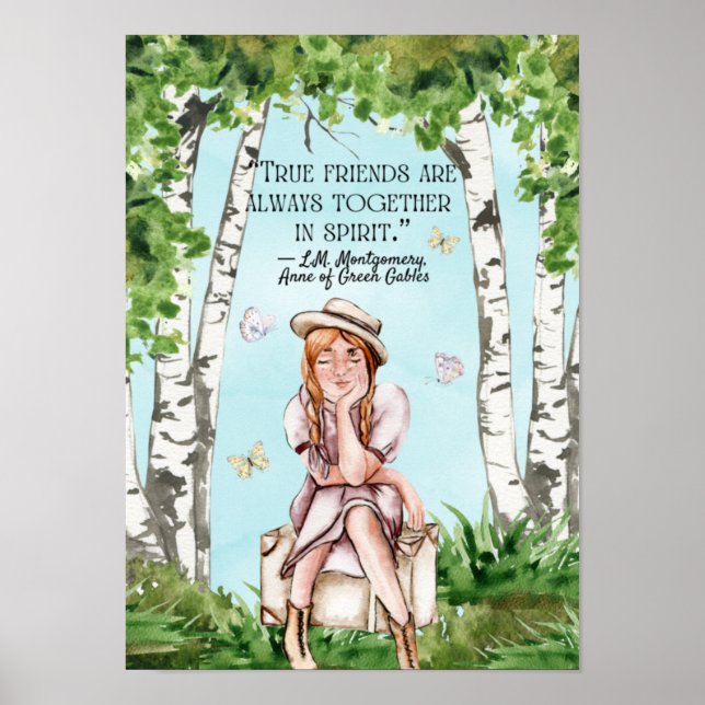 Anne of Grönt Gables Quote Classroom Poster (Framsidan)