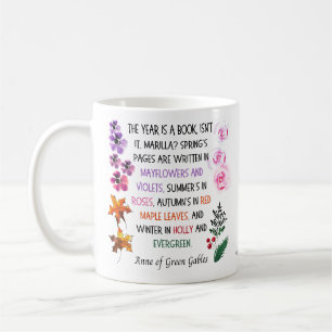 Anne of Grönt Gables Quote Colorful Hand-Drawn Kaffemugg