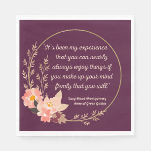 Anne of Grönt Gables Quote I - Cute Stil Pappersservett