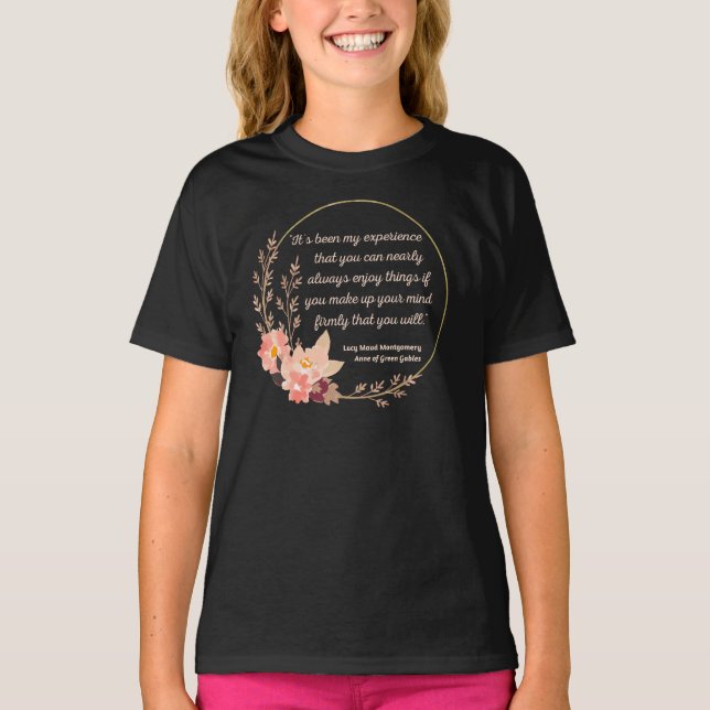 Anne of Grönt Gables Quote I - Cute Stil T Shirt (Framsida)