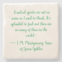 Anne of Grönt Gables quote-Limestone Underlägg