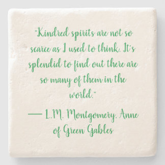 Anne of Grönt Gables quote-Limestone Underlägg