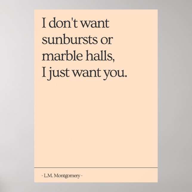 Anne of Grönt Gables Quote Poster (Framsidan)