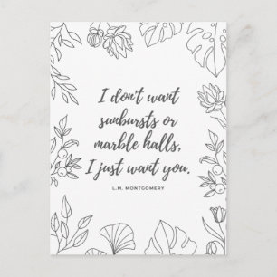 Anne of Grönt Gables Quote Vykort