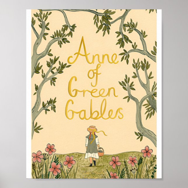 Anne of Grönt Gables Retro Poster (Framsidan)