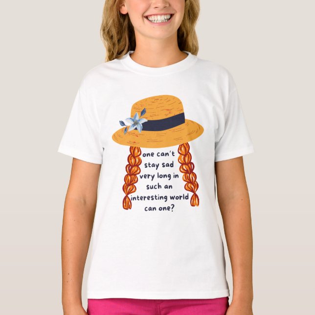 Anne of Grönt Gables Shirley Bok Quote T Shirt (Framsida)
