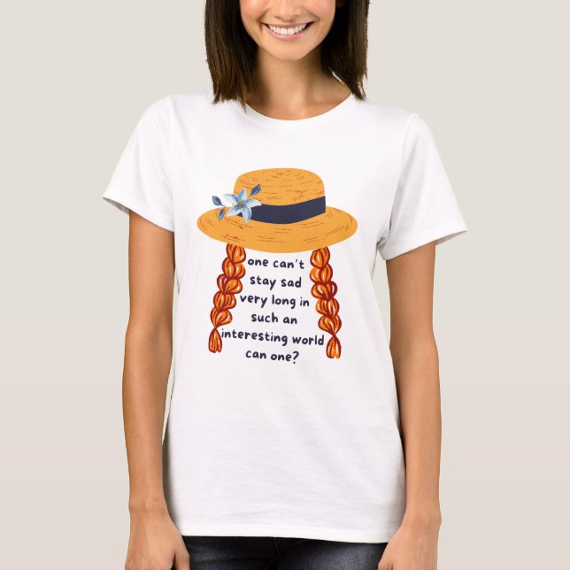 Anne of Grönt Gables Shirley Bok Quote T Shirt (Framsida)