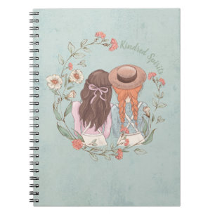 Anne på Grönt Gables Blommigt Notebook Anteckningsbok