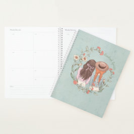 Anne på Grönt Gables Blommigt Planner