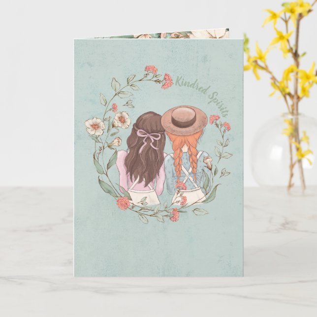 Anne på Grönt Gables Kindred Spirit Greeting Card Kort (Gul blomma)