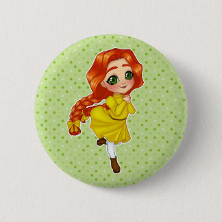 Anne Shirley (Anne of Grönt Gables) Button Knapp