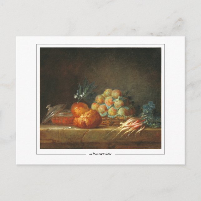 Anne Vallayer-Coster #1 - vykort för konst (Framsida)