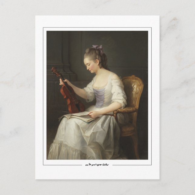 Anne Vallayer-Coster #3 - vykort för konst (Framsida)