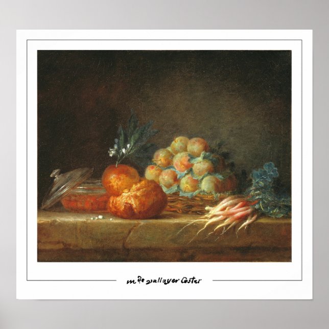 Anne Vallayer-Coster Zedign Art Poster #1 (Framsidan)