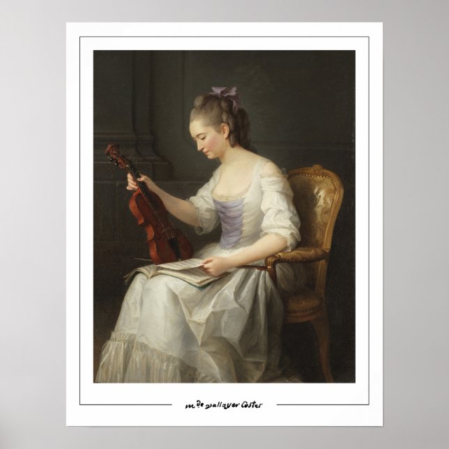 Anne Vallayer-Coster Zedign Art Poster #3 (Framsidan)
