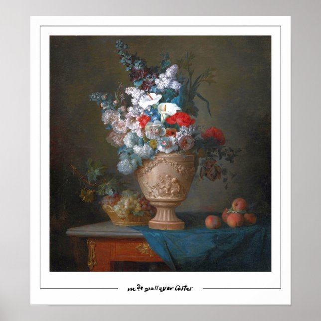 Anne Vallayer-Coster Zedign Art Poster #5 (Framsidan)