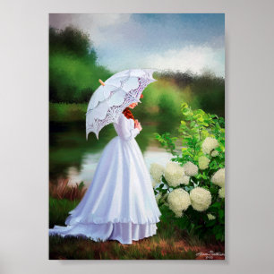 Anne vid Sjö i Shining Vatten Poster