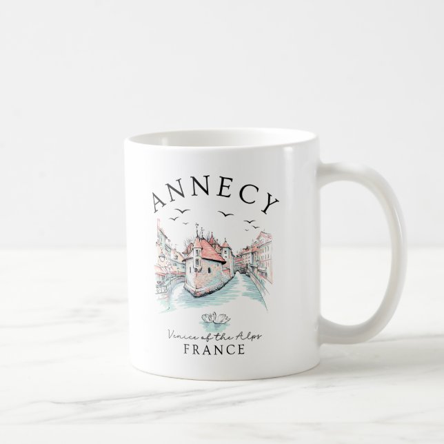 Annecy Frankrike – Alpernas Venedig Kaffemugg (Höger)