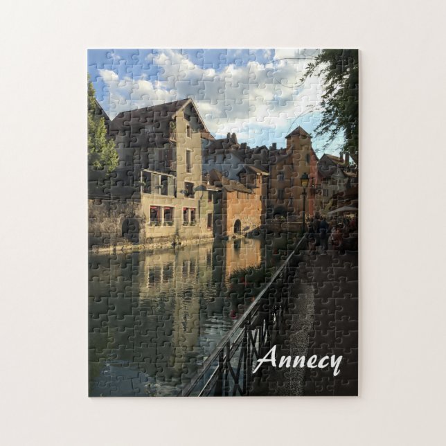 Annecy Frankrike Jigszle Puzzle Pussel (Vertikal)