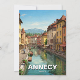Annecy Frankrike Julkort