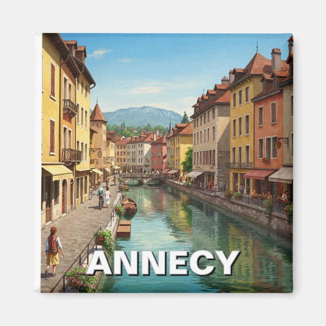 Annecy Frankrike Magnet (Framsidan)