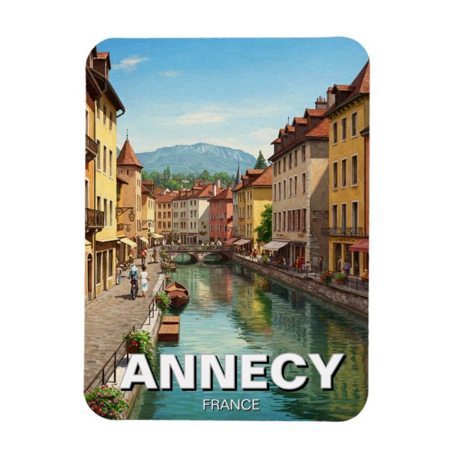 Annecy Frankrike Magnet (Vertikal)