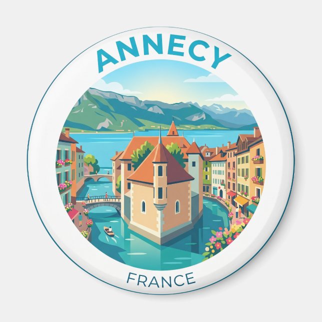 Annecy Frankrike Magnet (Framsidan)
