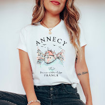 Annecy Frankrike T-Shirt – Alpernas Venedig