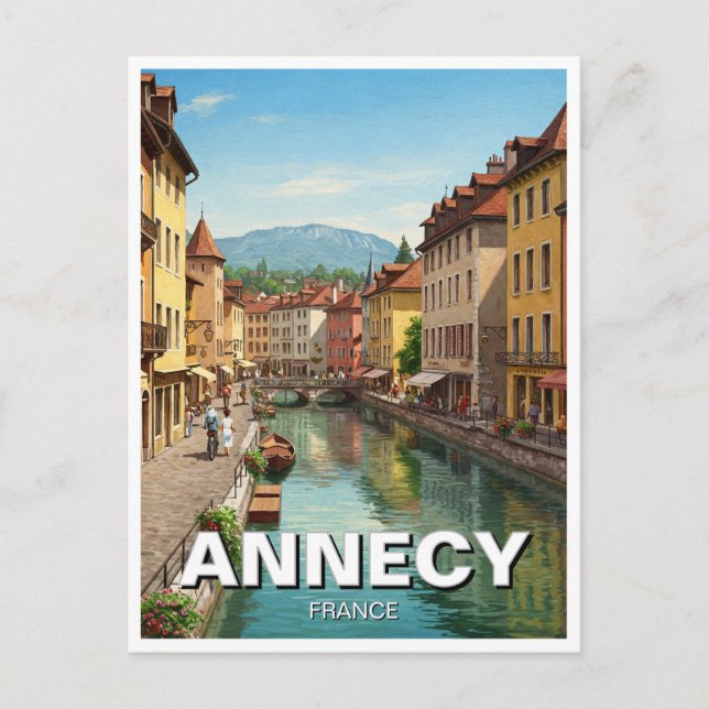 Annecy Frankrike Vykort (Framsida)