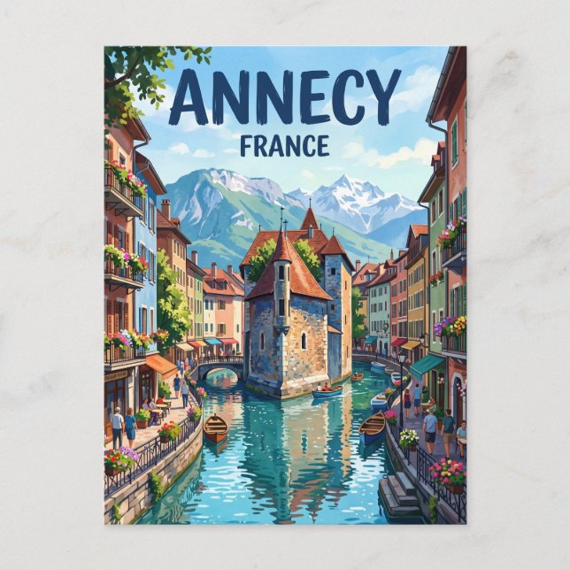 Annecy Frankrike Vykort (Framsida)