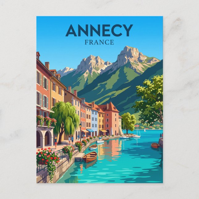 Annecy Frankrike Vykort (Framsida)